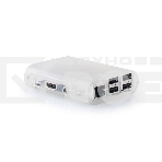 Корпус ACD Transparent RA076 ABS Plastic Injection Molding case with Stripe for Raspberry Pi 3 B (прозрачный, овальный на винтах)(RASP1795), фото2