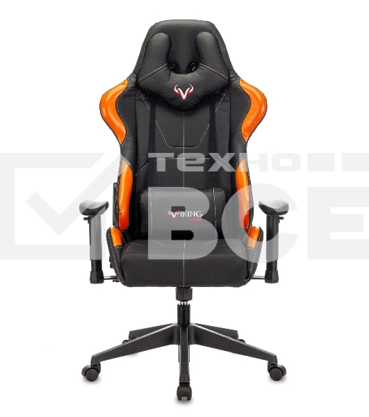 Кресло игровое Zombie VIKING 5 AERO черный/оранжевый искусственная кожа с подголов. крестовина пластик