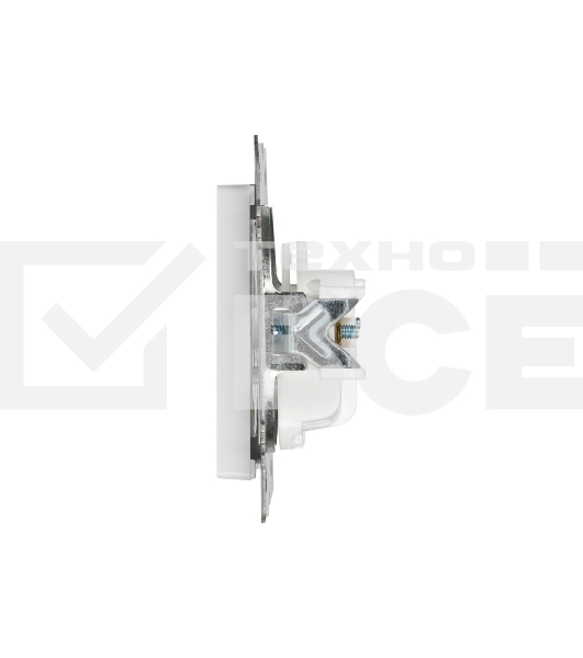 Розетка Intro Accent 6-201-01 2Р 16А-250В IP20 СУ AL/CU белый Б0063653