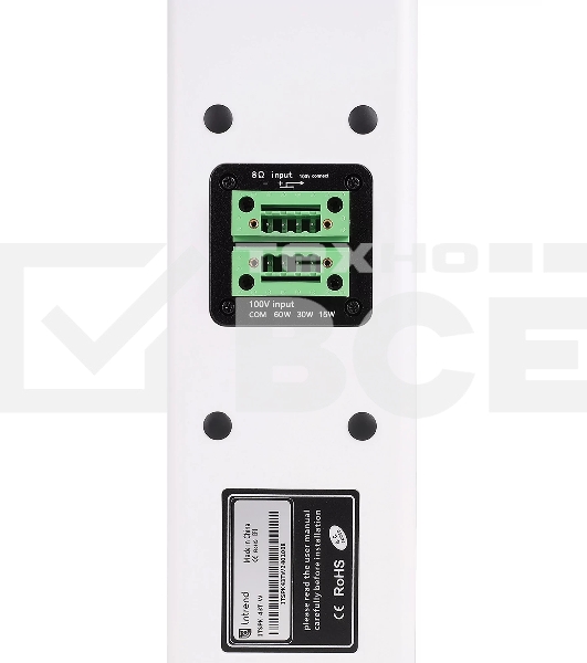 Звуковая колонна INTREND [ITSPK-43T-W] пассивная, 4x3