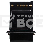 Плита электрическая De Luxe 506004.23ЭС-121 черный, конфорок 4 шт, духовка 54 л, 50 см x 87 см x 60 см, фото3