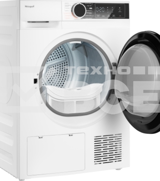 Сушильная машина Weissgauff WD 5948 Heat Pump белый, 8 кг, сушка - тепловой насос, программ - 15, 59.5 x 84.5 x 60 см