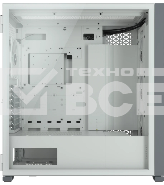 Компьютерный корпус Corsair iCUE 7000X RGb CC-9011227-WW Full-Tower ATX, белый, Tempered Glass (639459)