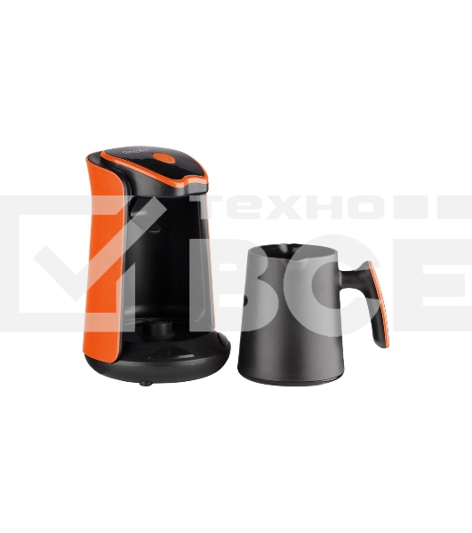 Электрическая турка Energy EN-251T стекло,0,3л, 600Вт черный/оранж. автоотключение 107707