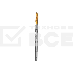 Сверло спиральное по металлу Denzel 8 x 117мм, Р6М5, Golden Tip, многогранная заточка, фото 1