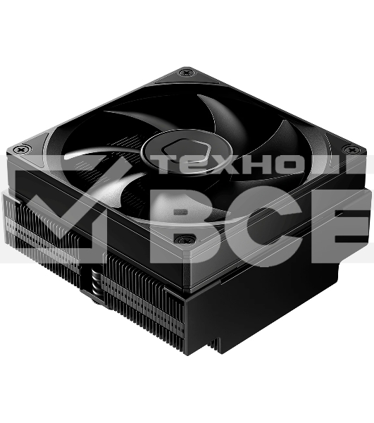 Кулер для процессора ID-COOLING IS-53-XT BLACK LGA1851/1700/1200/115X/AM5/AM4 низкопрофильный высота 53мм (24шт/кор, TDP 120W, PWM, 4 тепл.трубок/медная база, FAN 92мм, черный) BOX