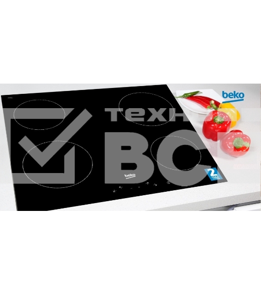 Встраиваемая электрическая варочная поверхность Beko HIC 64400 E, черный