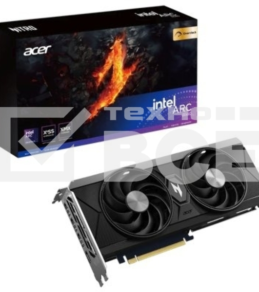 Видеокарта Acer B580 NITRO OC 12Gb GDDR6 192bit 3xDP HDMI 2FAN RTL
