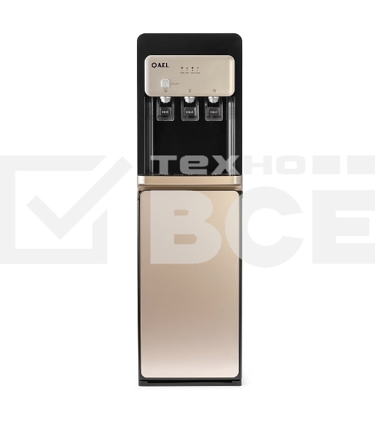 Кулер для воды AEL LD-AEL-806a, нижняя загрузка, нагрев 95 °С, охлаждение 10 °С, черный/золотистый