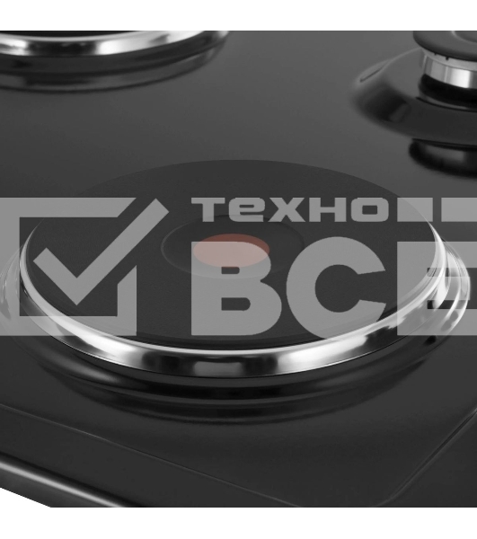 Комбинированная варочная панель Maunfeld EEHE.64.5EB/KG, 4 конфорки, эмалированная сталь, черный