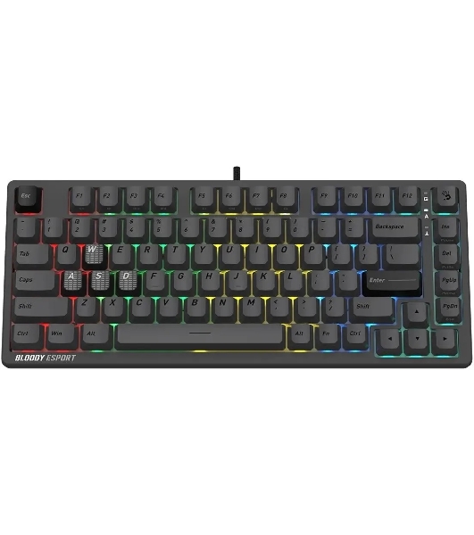 Клавиатура A4Tech Bloody MS76 проводная, USB Type-A, темно-серый