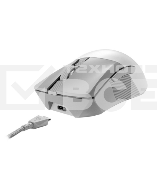 Мышь беспроводная/проводная ASUS P711 ROG Gladius III белый, 36000 dpi, радиоканал, Bluetooth, USB, кнопки - 6