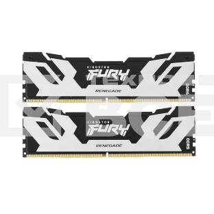 Оперативная память Kingston Fury Renegade Silver, DDR5, 96GB (2x48GB), 6000MHz, CL32, с радиаторами, серебристый/черный
