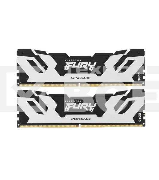 Оперативная память Kingston Fury Renegade Silver, DDR5, 96GB (2x48GB), 6000MHz, CL32, с радиаторами, серебристый/черный