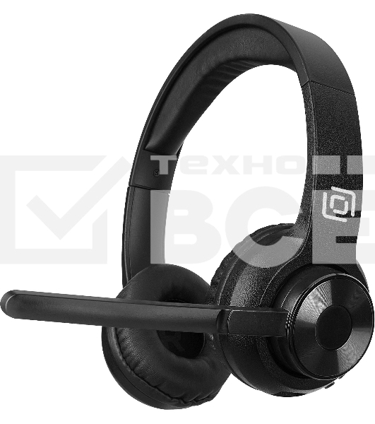 Наушники с микрофоном Оклик HS-M310 черный 1.5м накладные BT оголовье