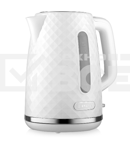 Чайник электрический BRAYER BR6104WH, белый, 1.7л, 2200 Вт