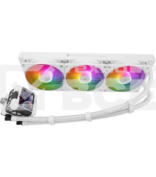 Система водяного охлаждения Thermalright Frozen Warframe 360 ARGB Soc-AM5/AM4/1200/1700/1851 белый 4-pin 29.8dB Al LCD Ret (F-WFRAME-360-WH-ARGB)