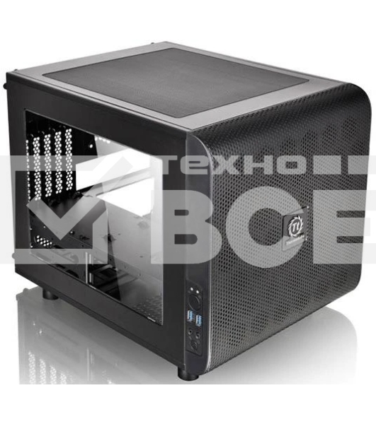Компьютерный корпус Thermaltake Case Tt Core V21 CA-1D5-00S1WN-00 mATX/win/черный/USB 3.0/no PSU