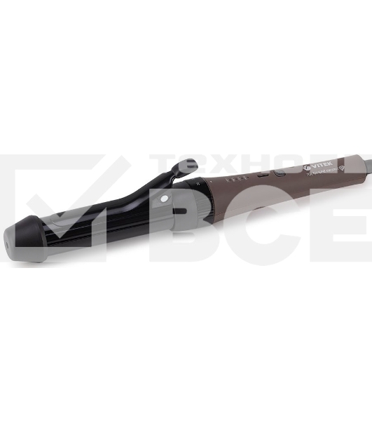 Электрощипцы Vitek VT-2521 (MC) черный/коричневый 1. Максимальная температура нагрева 210 °С 2. Технология PTC Heating 4. Автоматическое отключение 5. Индикация