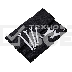 Набор комбинированных гаечных ключей 14 шт Deli DL130014A Спецификация: 6,7,8,9,10,11,12,13,14,15,17,19,22,24 мм. Матовая хромированная поверхность. Тканевая упаковка., фото2