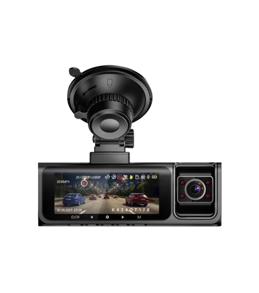 Видеорегистратор TrendVision Phantom 3CH GPS, 3840x2160, 2', с камерой заднего вида, GPS/ГЛОНАСС, Wi-Fi, G-сенсор, датчик движения