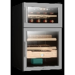 Винный шкаф-хьюмидор ZÜGEL ZTH80DX черный, 70 л, 2 отсека, 8 бут., фото 1