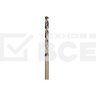 Сверло по металлу KRAFTOOL COBALT 4.0 х75мм, HSS-Co(8%), сталь М42(S2-10-1-8)