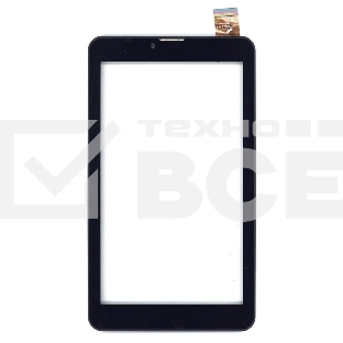 Сенсорное стекло (тачскрин) для Irbis TZ720, черное с рамкой