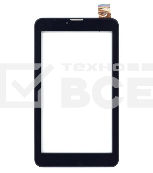 Сенсорное стекло (тачскрин) для Irbis TZ720, черное с рамкой