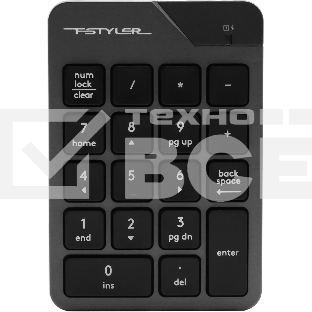 Числовой блок A4Tech FGK21C беспроводной, USB, Радиоканал, серый