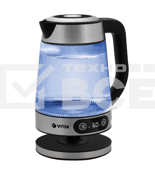 Чайник электрический Vitek VT-8825 1.8л. 2200Вт прозрачный корпус: стекло