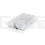 Корпус ACD Transparent RA076 ABS Plastic Injection Molding case with Stripe for Raspberry Pi 3 B (прозрачный, овальный на винтах)(RASP1795), фото3