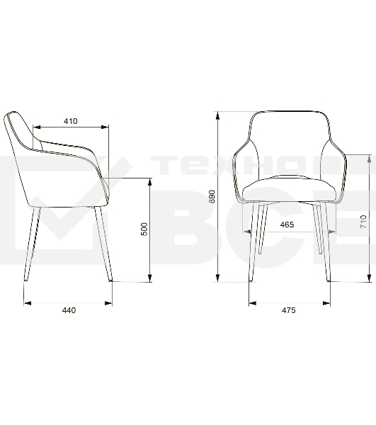 Кресло офисное Бюрократ CH-380F серая жемчужина Italia 26, на ножках, металл черный
