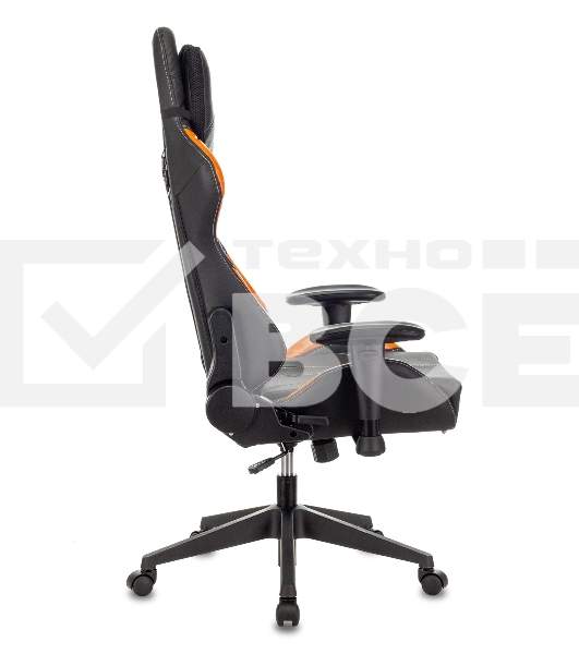 Кресло игровое Zombie VIKING 5 AERO черный/оранжевый искусственная кожа с подголов. крестовина пластик