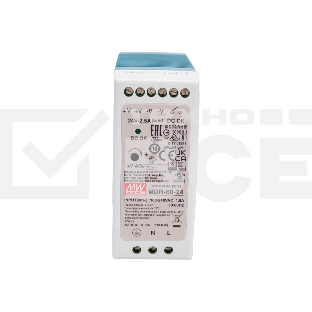 Блок питания AC-DC, 60Вт, вход 85-264V AC, 47-63Гц,120-370В DC, выход 24В,0-2,5A, рег. вых=0-+20%Uном, в кожухе на DIN-рейку