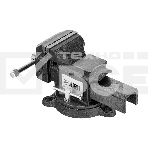 Тиски слесарные Denzel BVH-100 100 мм, поворотные, стальная направляющая, с наковальней, фото5