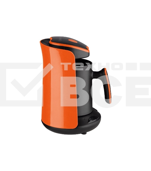 Электрическая турка Energy EN-251T стекло,0,3л, 600Вт черный/оранж. автоотключение 107707