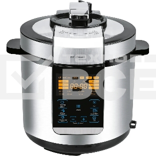 Мультиварка-скороварка Hyundai HYMC-2406 6л 1000Вт серебристый/черный