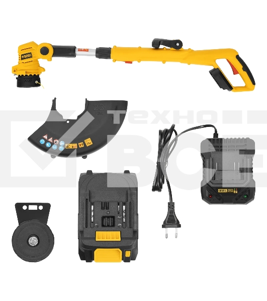 Триммер аккумуляторный Denzel GT-230, 230 мм, Li-Ion, 20 В