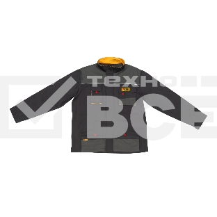 Куртка профессиональная рабочая Denzel 65% полиэстер 35% хлопок, XXL