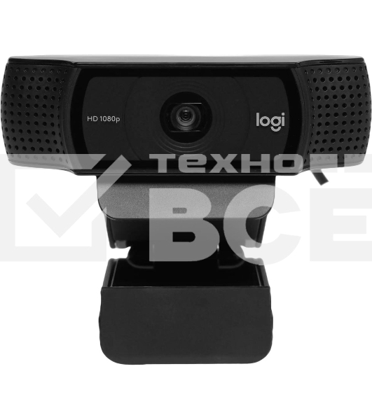 Веб-камера Logitech C920 HD Pro Webcam (Full HD 1080p/30fps, автофокус, угол обзора 78°, стереомикрофон, кабель 1.5м) (арт. 960-000998, M/N: VU0062)