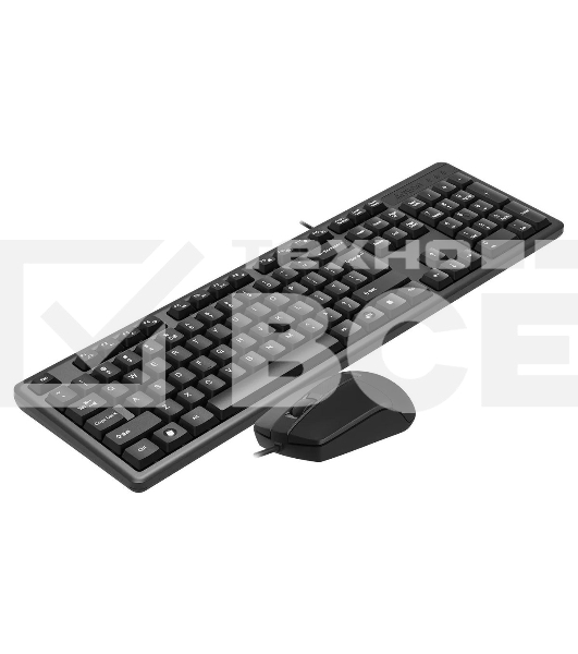Комплект клавиатура+мышь A4Tech KK-3330S проводной, USB, 1200 DPI, чёрный