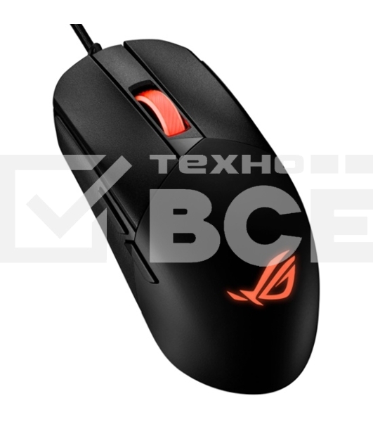 Мышь проводная ASUS P518 ROG STRIX IMPACT III черный, 12000 dpi, USB, кнопки - 5