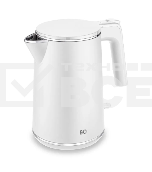 Чайник BQ KT1716P белый. Мощность:1800 Вт, Объем 1л