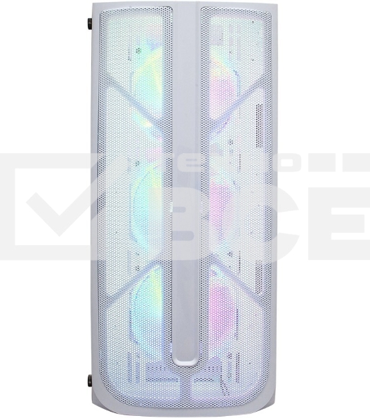 Компьютерный корпус 1STPLAYER FIREBASE X4 White / ATX, TG / 4x120mm LED fans inc. / X4-WH-4F1-W