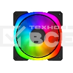 Вентилятор для корпуса Powercase СM21-14 ARGB черный, 140 мм, 1500 об/мин, 4 pin, фото 1
