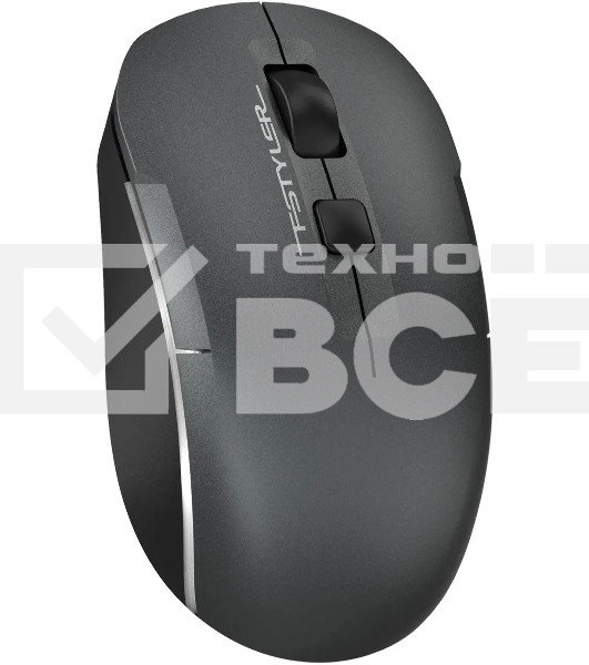 Мышь беспроводная A4Tech Fstyler FB26CS Air2 серый/черный, 2000 dpi, радиоканал, Bluetooth, USB, кнопки - 4