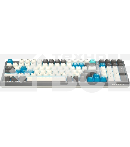 Клавиатура A4Tech Bloody S98 Pixels Blue проводная USB серый/бежевый