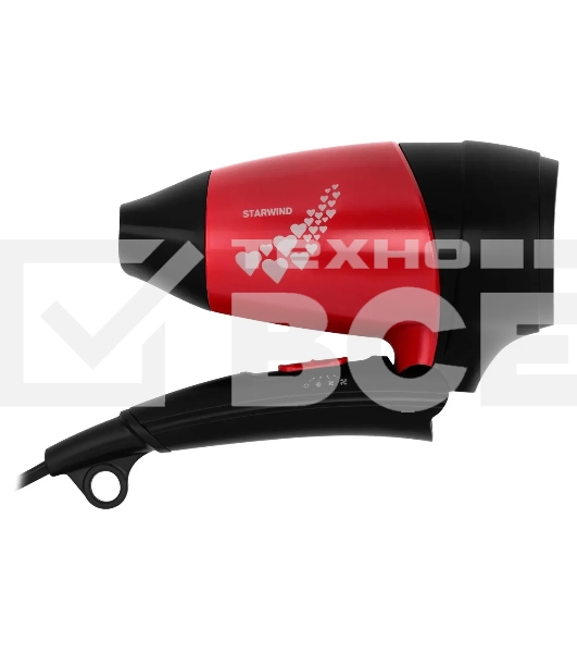 Фен Starwind SHD 7065 1400Вт черный/красный