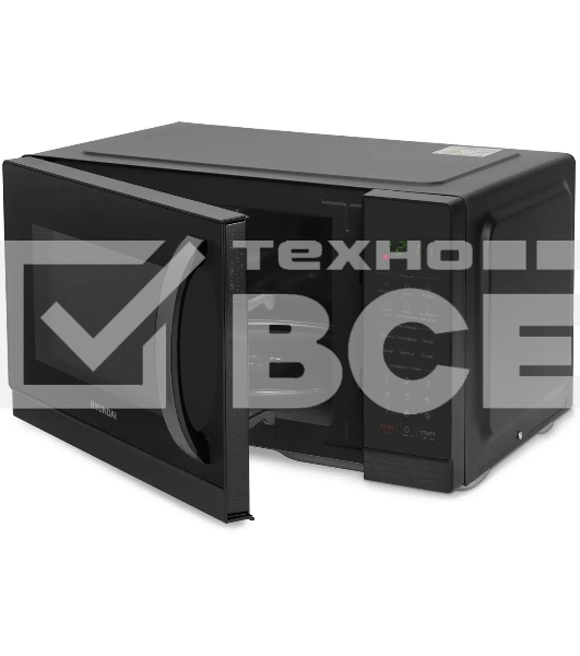 Микроволновая печь Hyundai HYM-D3011 черный, 25 л, 900 Вт, переключатели - сенсор